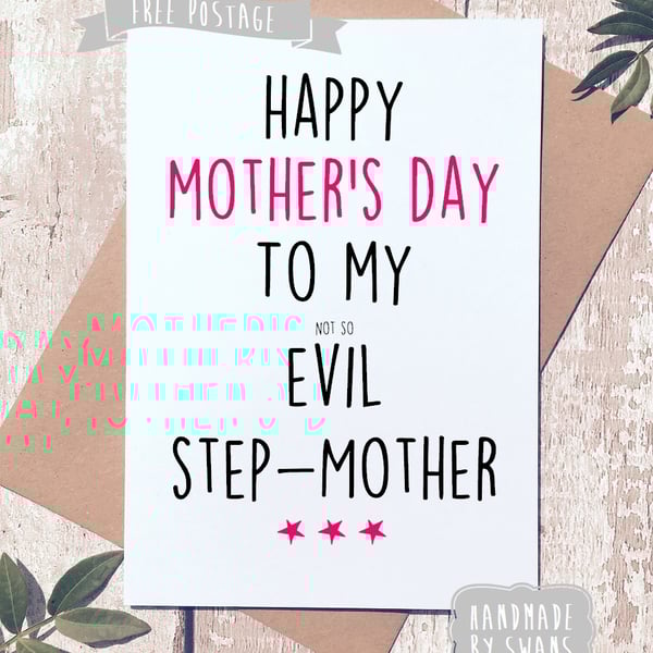 Mother's day card - Evil step mum