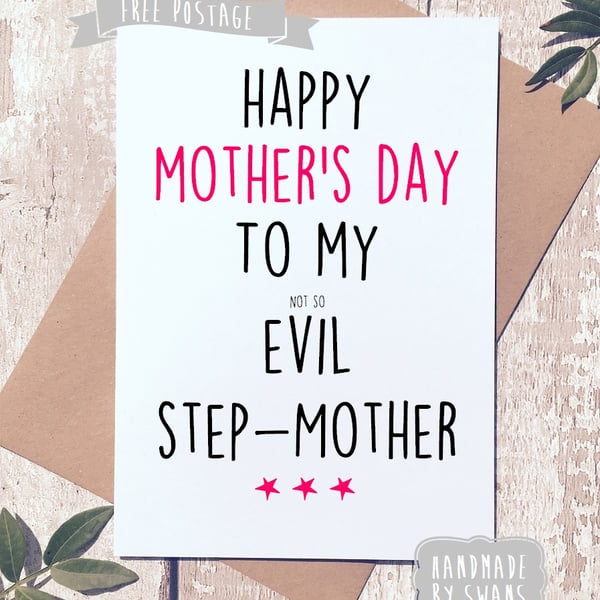 Mother's day card - Evil step mum