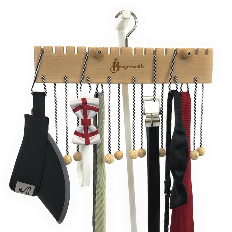 Premium Hangersmith Hanger for Scarves, Tote Bags, Necklaces, Ties, Belts & more