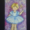 aceo watercolour fairy painting by Gweddusart