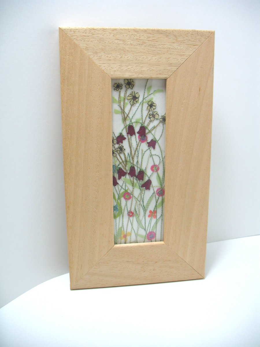 Meadow Flowers in pine frame