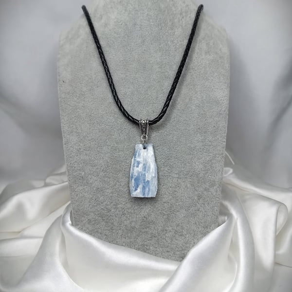 Raw Kyanite Pendant Necklace