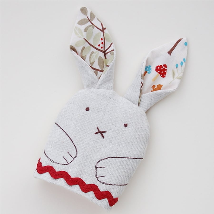 Linen Rabbit Egg Cosy