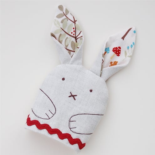 Linen Rabbit Egg Cosy
