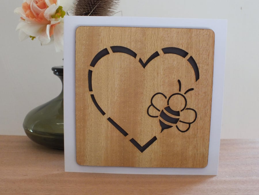 The "I Love My Bees" Greetings Card 