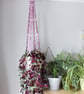 Macrame plant pot holder, plant hanger, floating shelf - Image 5