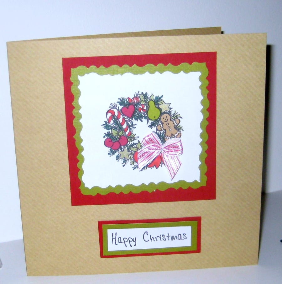 Christmas Wreath Christmas Card