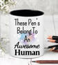These Pens Belong To An Awesome Person - Novelty Funny Pen  Pencil Pot - Image 1