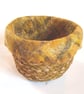 Small felt-lined raffia basket - Image 1