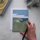 Flamborough Head Greetings Card, Yorkshire Coast Note Card