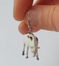 Eating Cow Earrings - Upcycled Vintage Toys - Image 6