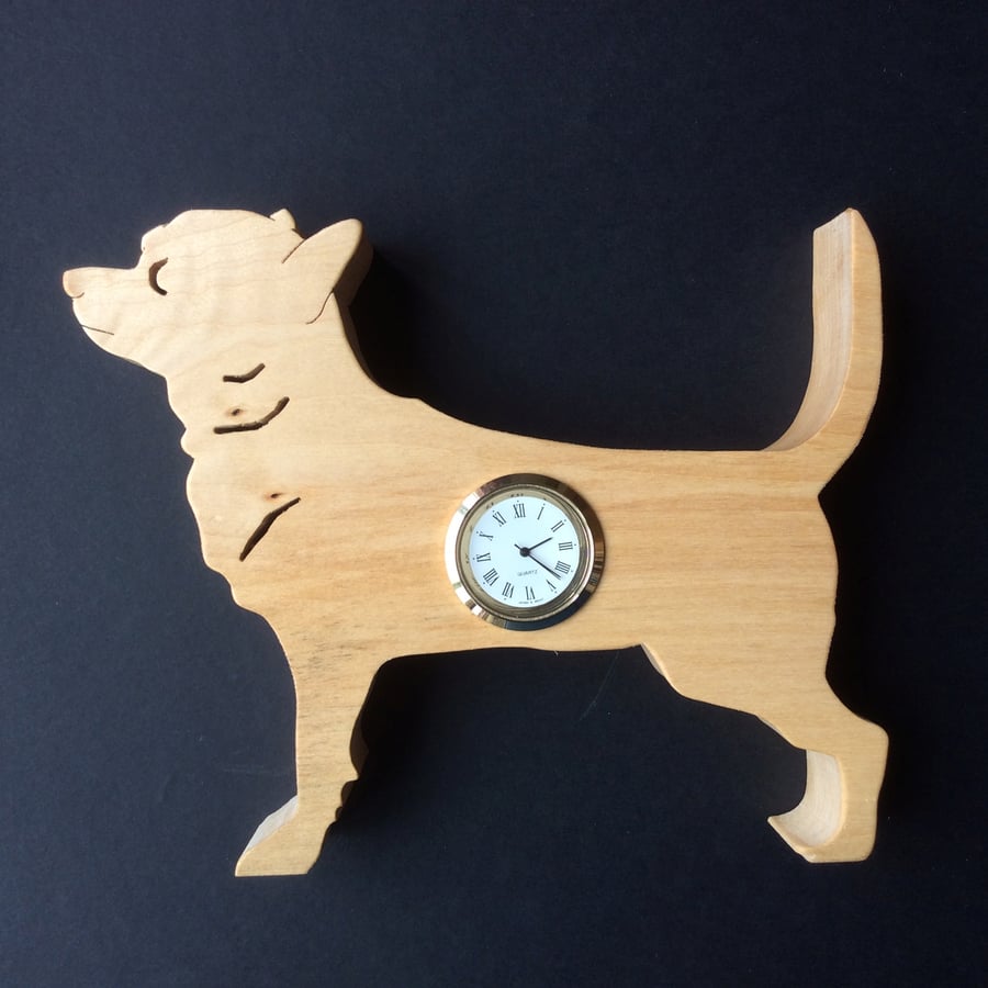 Shaped Chihuahua clock