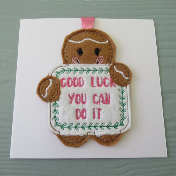 Good Luck Hanging Decoration Keepsake Card