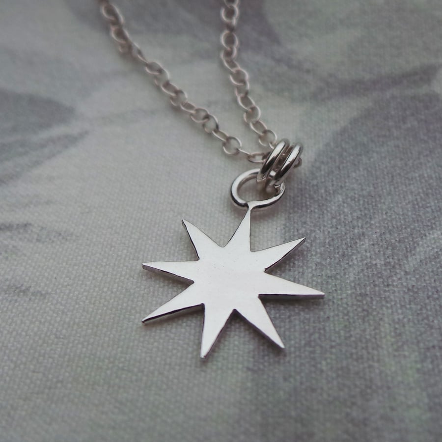 Sterling Silver Star Necklace