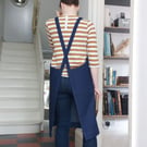 Denim Cross Back Aprons for Artists & Makers. 