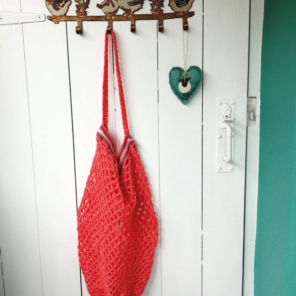 Shopping Bag, Crochet Market Bag, Beach Bag