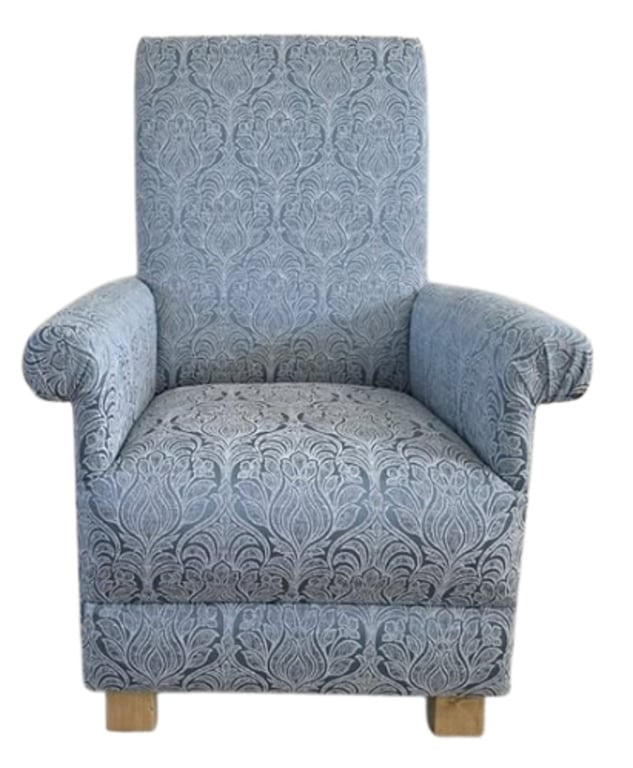 Laura Ashley Beaulieu Duck Egg Fabric Adult Chair Armchair Accent Small Bedroom 