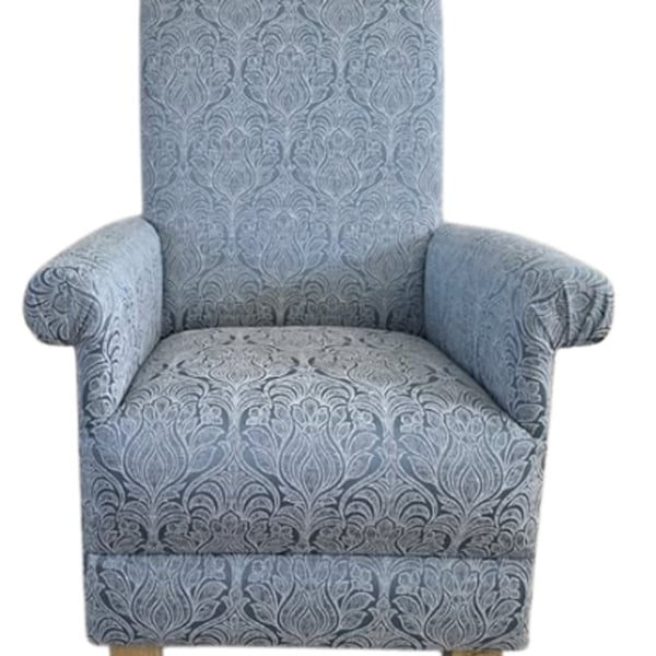 Laura Ashley Beaulieu Duck Egg Fabric Adult Chair Armchair Accent Small Bedroom 