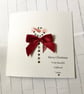 Personalised Snowman Christmas Card Merry Christmas Daughter Son Granddaughter - Image 1