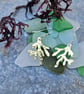 Brass seaweed earrings - Image 1