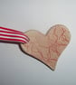 Decorations, Red Heart Porcelain stoneware for a tree, window or Wedding Tables. - Image 3