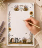 Sunflower Garden Floral Notepad - Lined Writing Pad - Shopping List Pad - Image 2