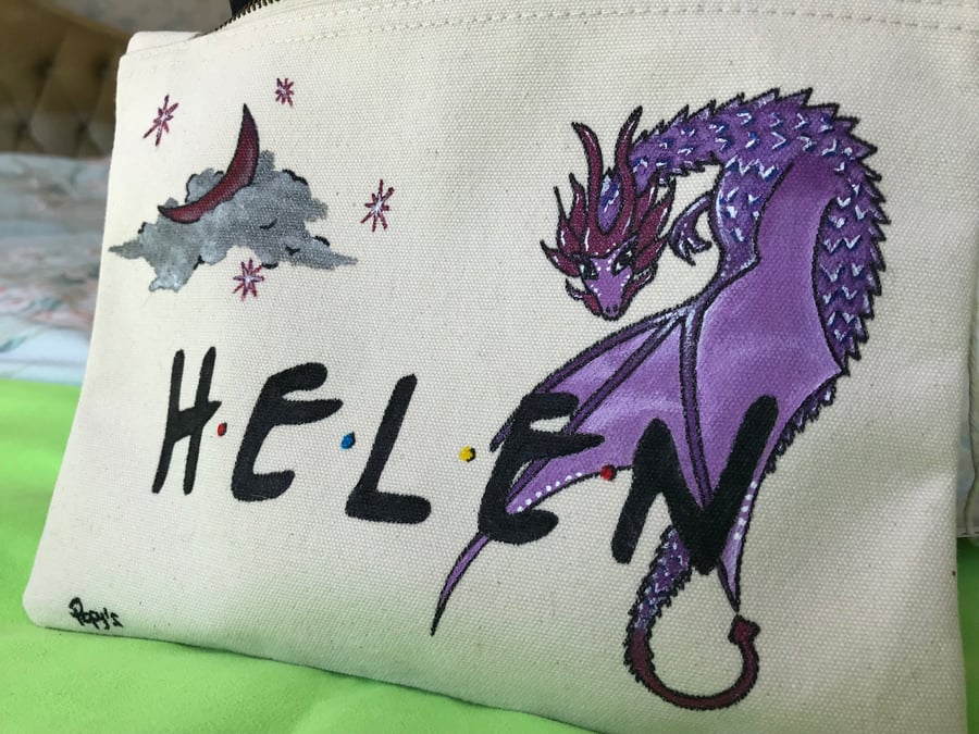 CUSTOM PERSONALISED MAKEUP BAG - ETHICALLY PRODUCED COTTON