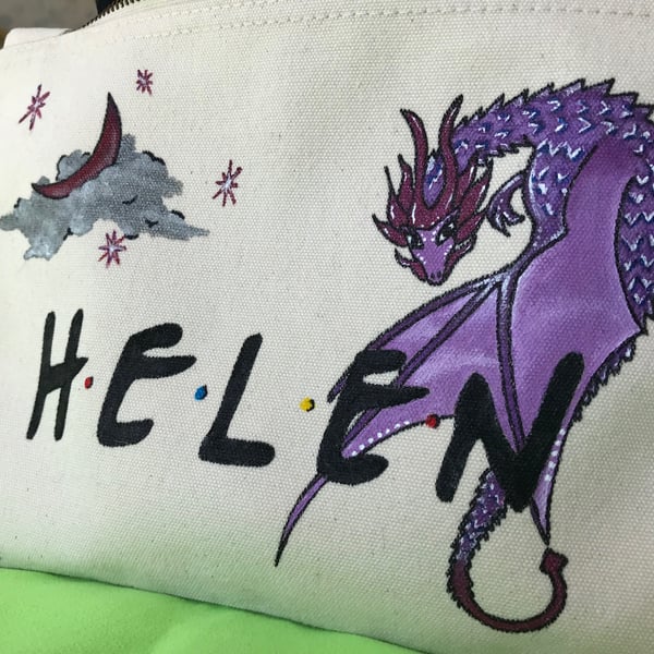 CUSTOM PERSONALISED MAKEUP BAG - ETHICALLY PRODUCED COTTON