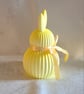 Little Yellow Spring Bunny Ornament  - Casting Plaster  - Image 2