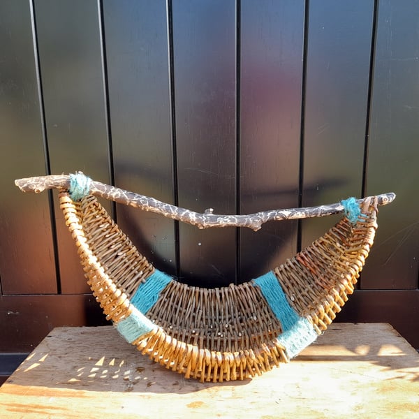 Willow & Jute Frame Basket