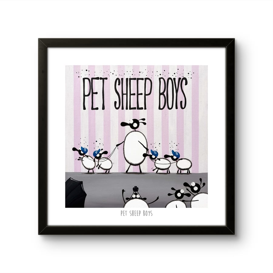 Pet Sheep Boys - 10" print