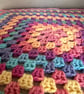 Handmade Crochet Baby Blanket – Multicoloured Granny Square Baby Blanket – 24" - Image 2