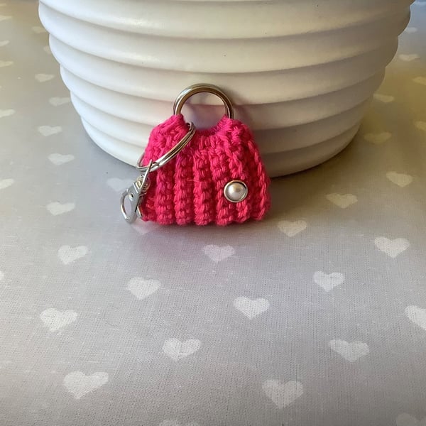  CrochetBagKeychain, Colourful Accessories