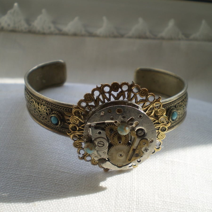 Steampunk Clockwork Bracelet