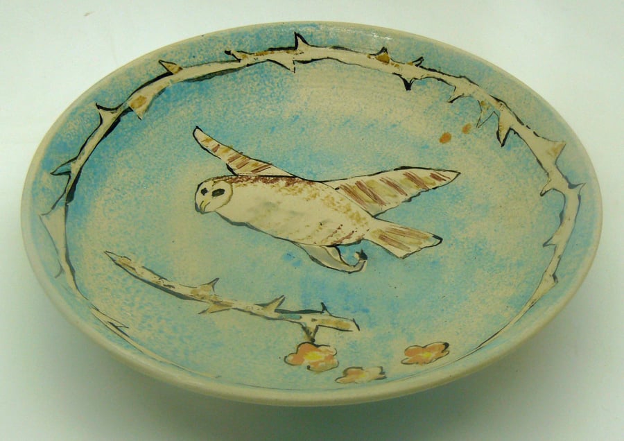 Owl & Bird Plate - bowl