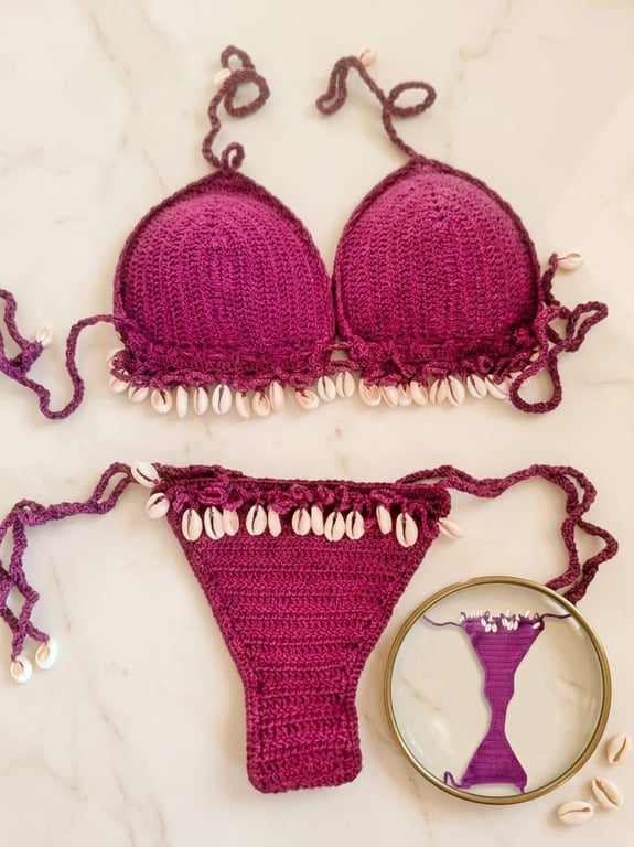 Handmade Crochet Bikini – Brazilian Yarn & l