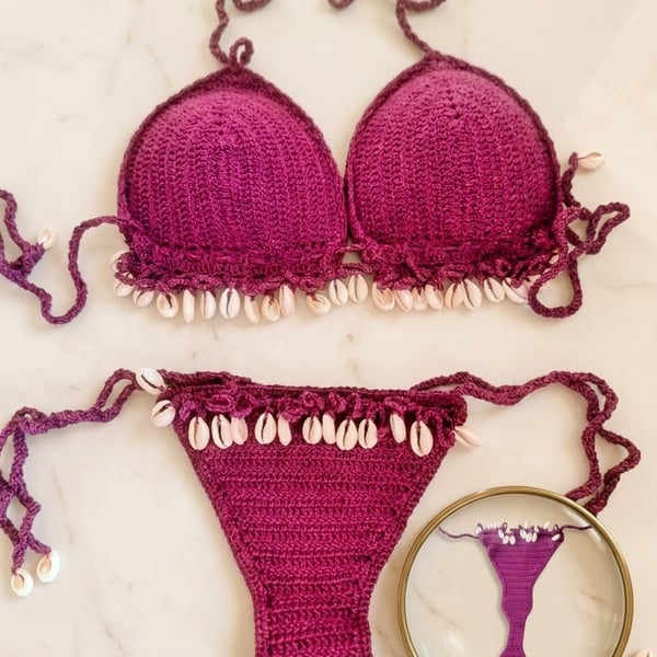 Handmade Crochet Bikini – Brazilian Yarn & l