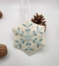 Embroidered snowflake decoration - Image 1