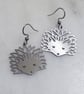 Stainless Steel Hedgehog Earrings 