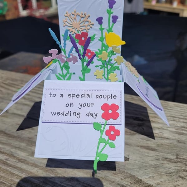 Wild Flower Pop Up Box Card