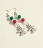 Gingerbread Man Earrings — Festive Christmas Charm Earrings - Image 2