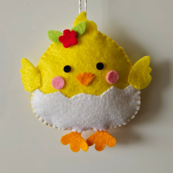 Easter Chick hanging ornament