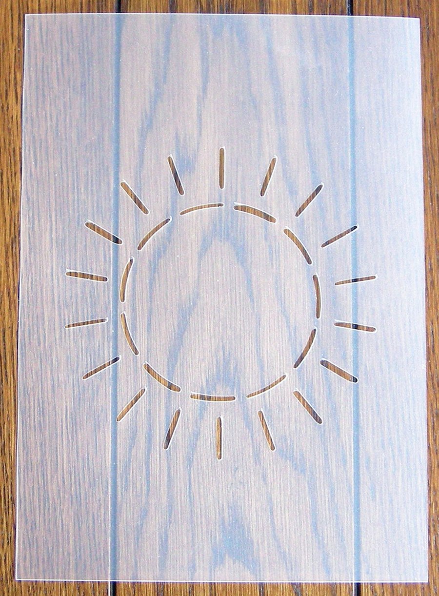 Sunshine Quilting Stencil A5 Mask Reusable PP Sheet for Arts & Crafts, DIY