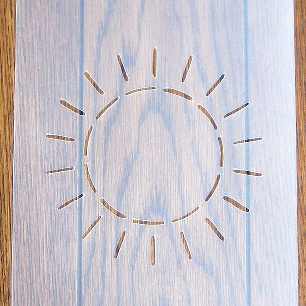 Sunshine Quilting Stencil A5 Mask Reusable PP Sheet for Arts & Crafts, DIY