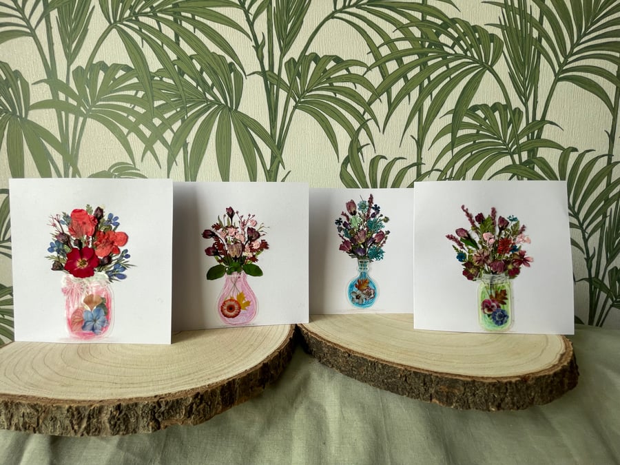  Pressed flower notecards 