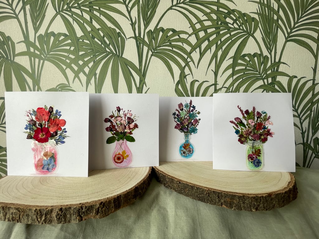  Pressed flower notecards 