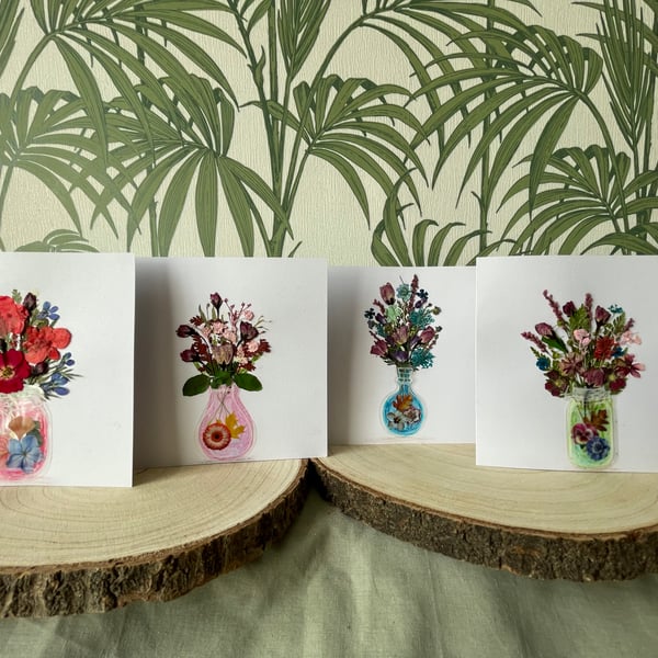  Pressed flower notecards 