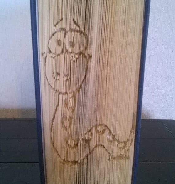 Snake, CUT & FOLD Book Folding Pattern - EMAILED PDF PATTERN