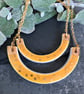 Ceramic semi circle pendant necklace - large - Image 2