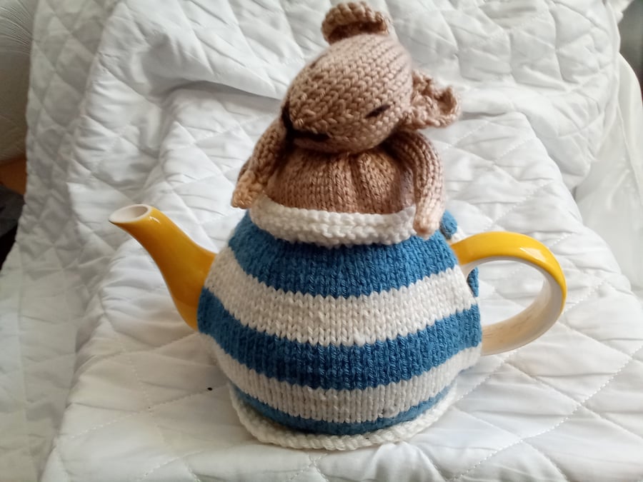 Dormouse tea cosy. 